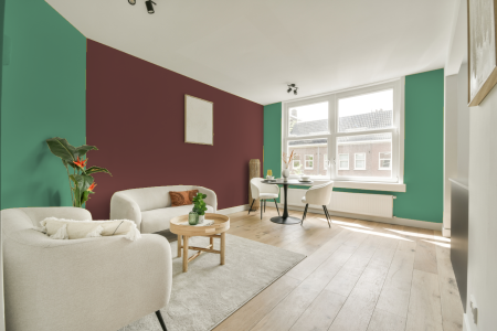 apartement met de kleur S 2040-g op de muren