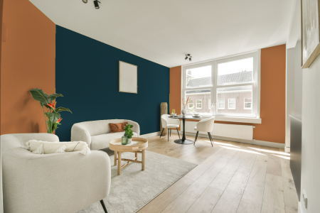 apartement met de kleur S 2050-y40r op de muren