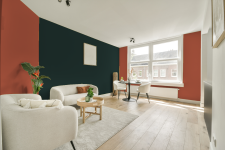 apartement met de kleur S 2060-y70r op de muren