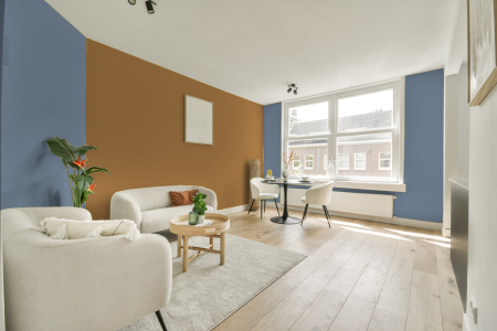 apartement met de kleur S 3020-r80b op de muren