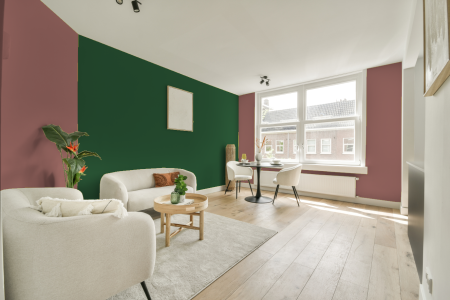 apartement met de kleur S 3030-y90r op de muren