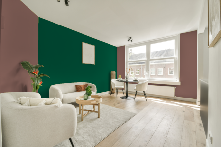 apartement met de kleur S 4020-y80r op de muren