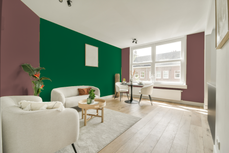 apartement met de kleur Ral 030 50 20 op de muren