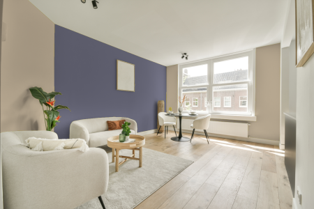 apartement met de kleur Ral 1015 op de muren