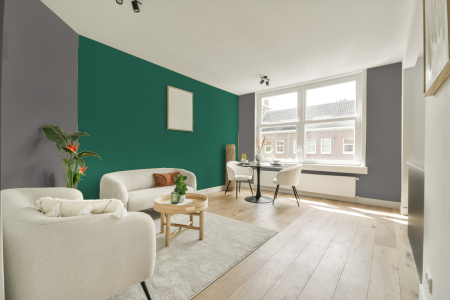 apartement met de kleur Ppg1002-5 op de muren