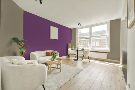 apartement met de kleur Ppg1027-4 op de muren