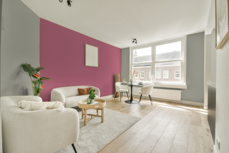 apartement met de kleur Ppg1031-2 op de muren