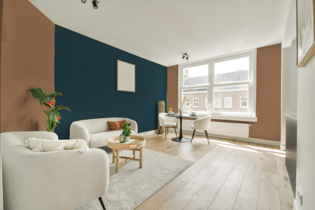 apartement met de kleur Ppg1081-5 op de muren