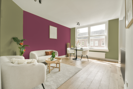 apartement met de kleur Ppg11-13 op de muren