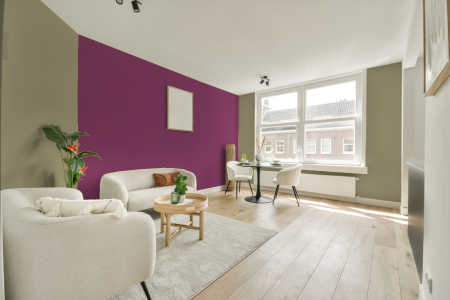 apartement met de kleur Ppg11-30 op de muren