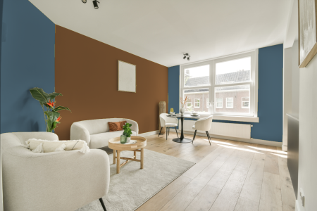 apartement met de kleur Ppg1155-6 op de muren