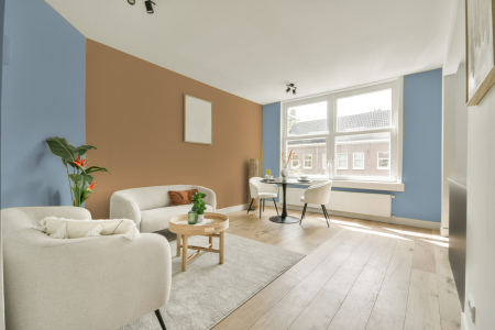 apartement met de kleur Ppg1160-3 op de muren