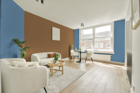 apartement met de kleur Ppg1162-4 op de muren