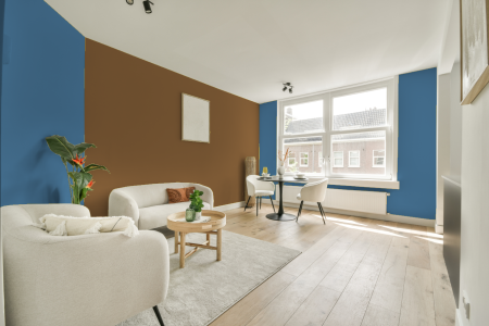 apartement met de kleur Ppg1162-5 op de muren