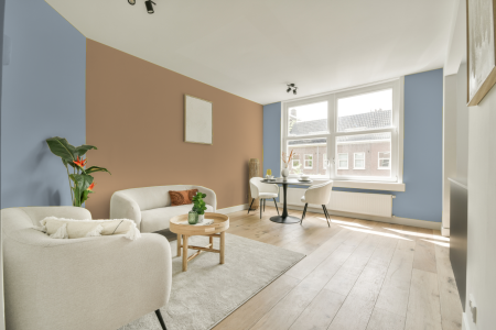 apartement met de kleur Ppg1163-3 op de muren