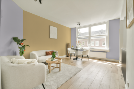 apartement met de kleur Ppg1174-2 op de muren