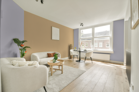 apartement met de kleur Ppg1174-3 op de muren