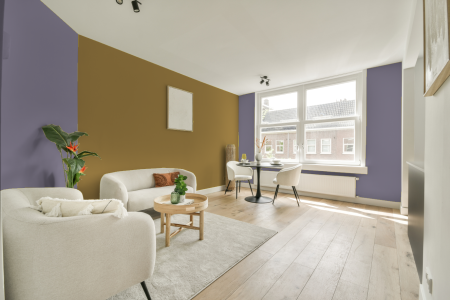 apartement met de kleur Ppg1174-5 op de muren