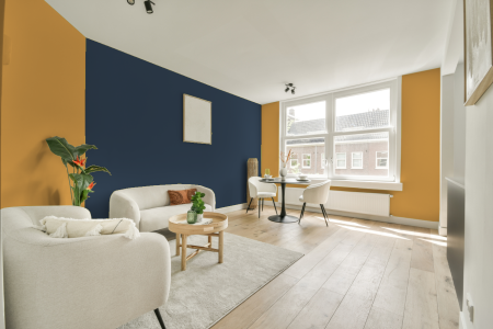 apartement met de kleur Ppg1209-5 op de muren