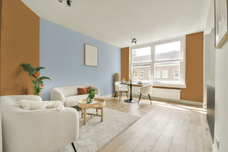 apartement met de kleur Ppg16-14 op de muren