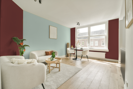 apartement met de kleur C0.30.30 op de muren