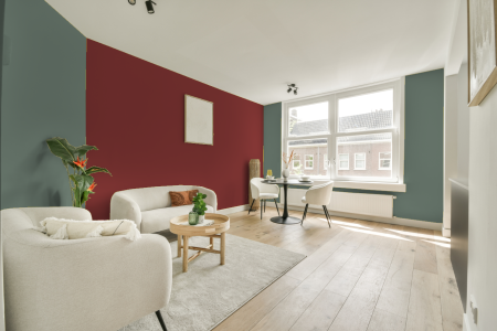 apartement met de kleur L0.10.50 op de muren