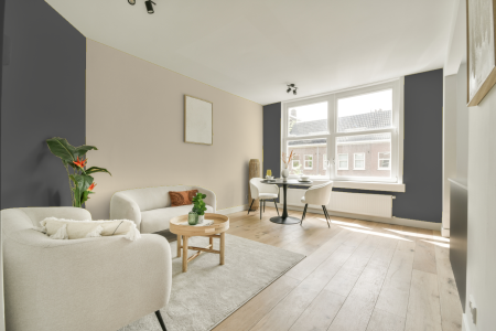 apartement met de kleur On.00.40 op de muren