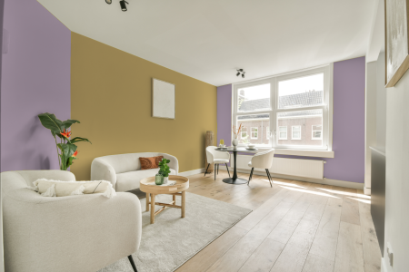 apartement met de kleur X7.07.69 op de muren