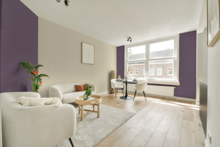 apartement met de kleur Y0.10.40 op de muren