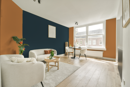 apartement met de kleur E2.43.57 op de muren