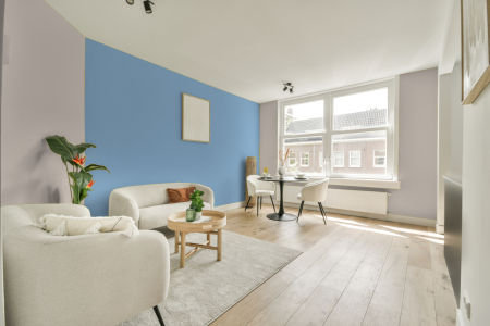 apartement met de kleur E5.03.82 op de muren