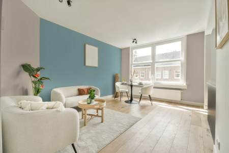 apartement met de kleur Sikkens vilt beige op de muren