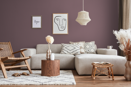 woonkamer met strak design in kleur A0.10.40