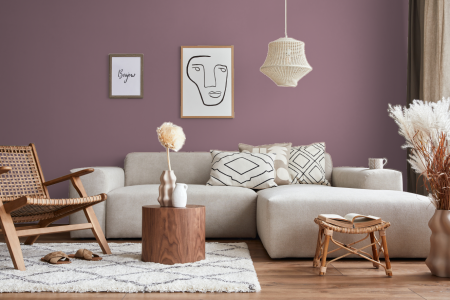 woonkamer met strak design in kleur A0.10.50