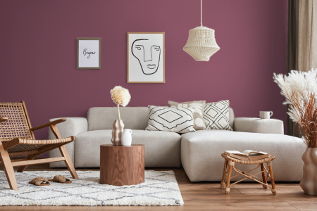 woonkamer met strak design in kleur A0.20.40