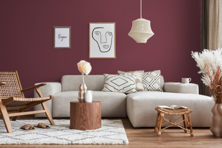 woonkamer met strak design in kleur A5.27.27