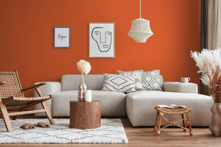 woonkamer met strak design in kleur D1.58.49