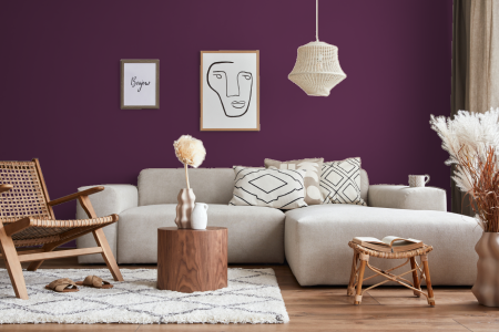 woonkamer met strak design in kleur Y5.28.19