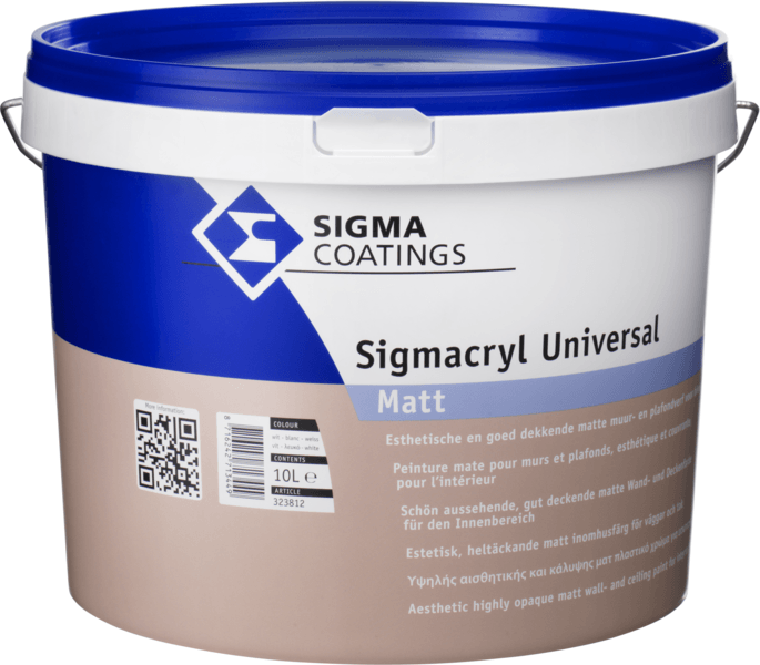sigma sigmacryl universal matt donkere kleur 5 ltr