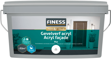 finess gevelverf acryl wit 4 ltr