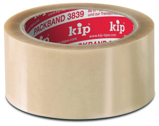 kip pp verpakkingstape low noise 3839 bruin 50mm x 66m