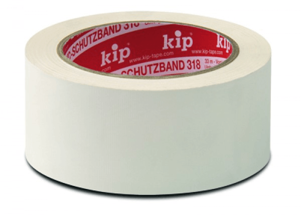 kip pvc-masking tape professionele kwaliteit geribbeld 318 wit 30mm x 33m