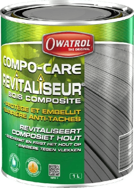 Compo-Care - Revitaliser voor composiethout - Owatrol - 1 L Grijs