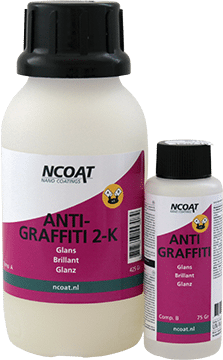 ncoat anti-graffiti 2-k glans set 0.5 kg