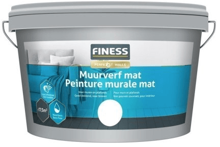 finess muurverf mat wit 10 ltr