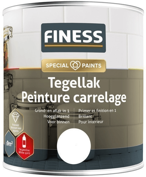 finess tegellak gebroken wit 0.75 ltr