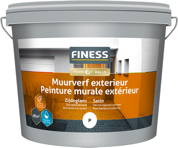 finess muurverf zijdeglans exterieur wit 10 ltr