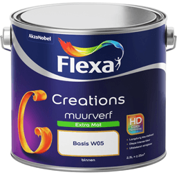 flexa creations muurverf extra mat lichte kleur 0.25 ltr