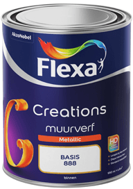 flexa creations muurverf metallic kleur 1 ltr