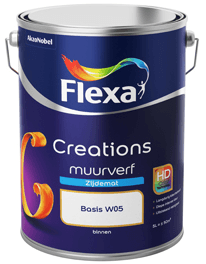 flexa creations muurverf zijdemat lichte kleur 5 l